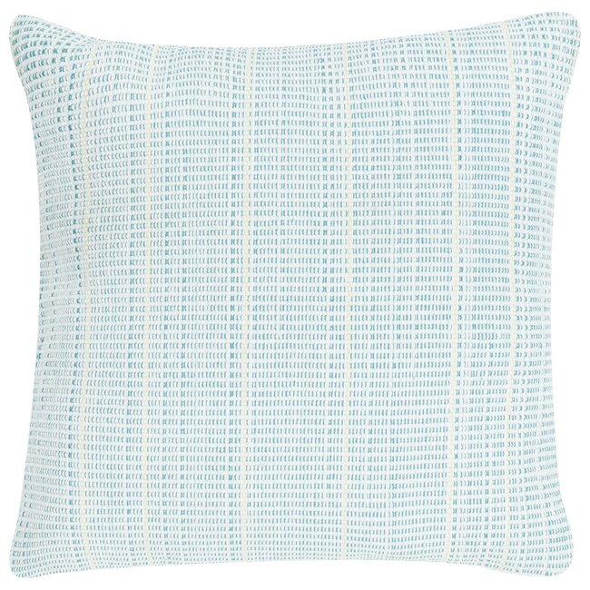 Linen & More Vertical Stripe kussen blauw 60x60cm