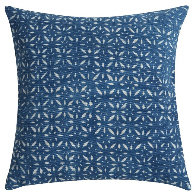 Linen & More Batik kussen blauw 60x60cm