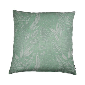 Linen & More Fern Print kussen groen 60x60cm