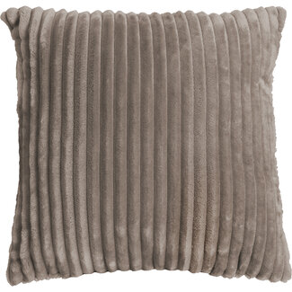 Linen & More Alanya kussen taupe 45x45cm