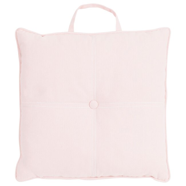 Linen & More Jilly With Handle stoelkussen roze 40x40cm+5cm