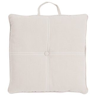 Linen & More Jilly With Handle stoelkussen beige 40x40cm+5cm