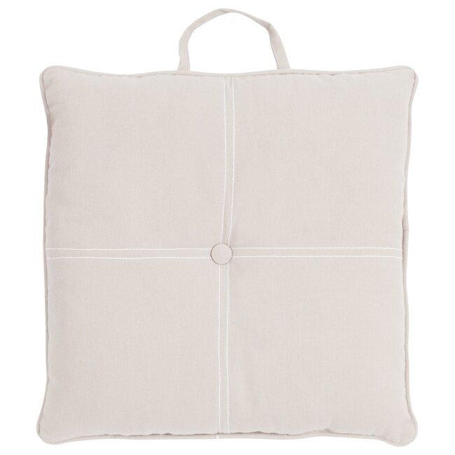 Linen & More Jilly With Handle stoelkussen beige 40x40cm+5cm