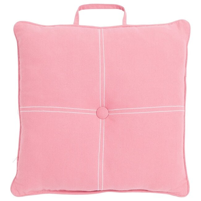 Linen & More Jilly With Handle stoelkussen roze 40x40cm+5cm