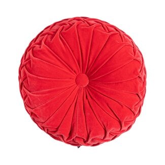 Linen & More Kanan 2.0 kussen rood dia40x10cm