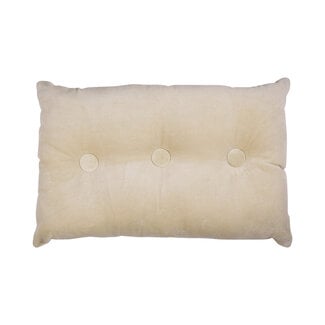 Linen & More 3 Buttons kussen beige 40x60cm