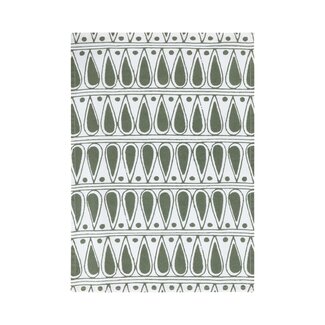 Linen & More Drop Keukenhanddoek army groen 50x70cm (set of 3)