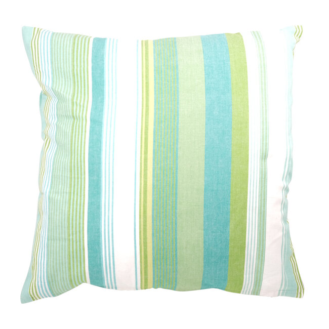 Linen & More Cushion zomerstreep 50x50 lime