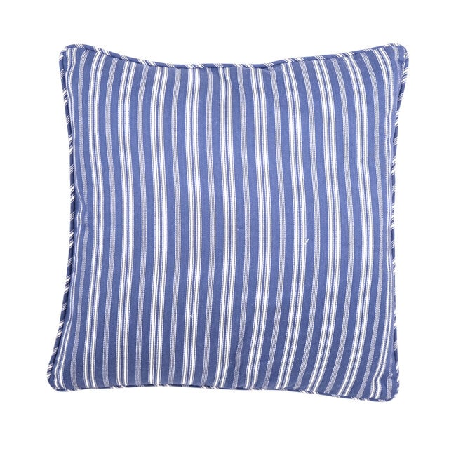 Linen & More Cushion St. Malo 45x45 with piping navy