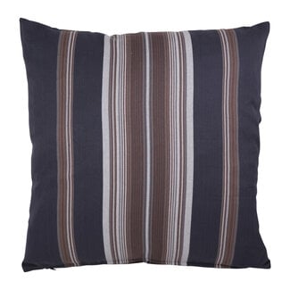 Linen & More Cushion Multi Grey Stripes 50x50