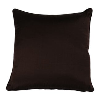 Linen & More Cushion 40x40 Silk-look brown