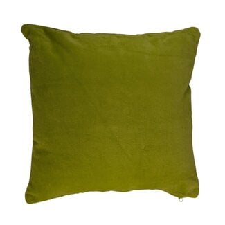 Linen & More Cushion Basisfluweel 40X40 Lime