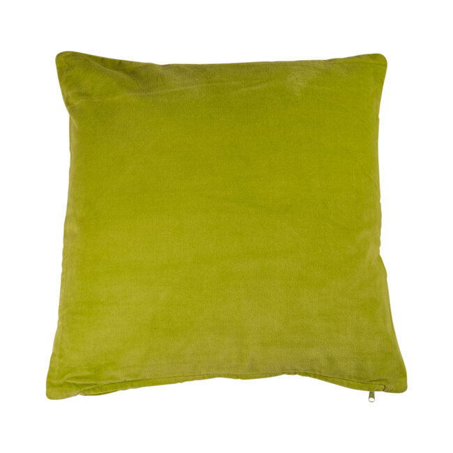 Linen & More Cushion Basisfluweel 50X50 Lime