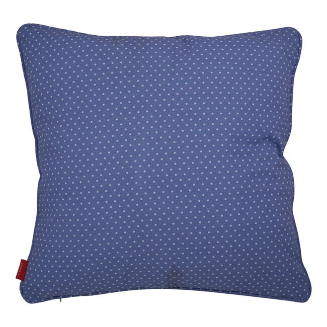 Linen & More Cushion Meggie 45x45 piping bright blue