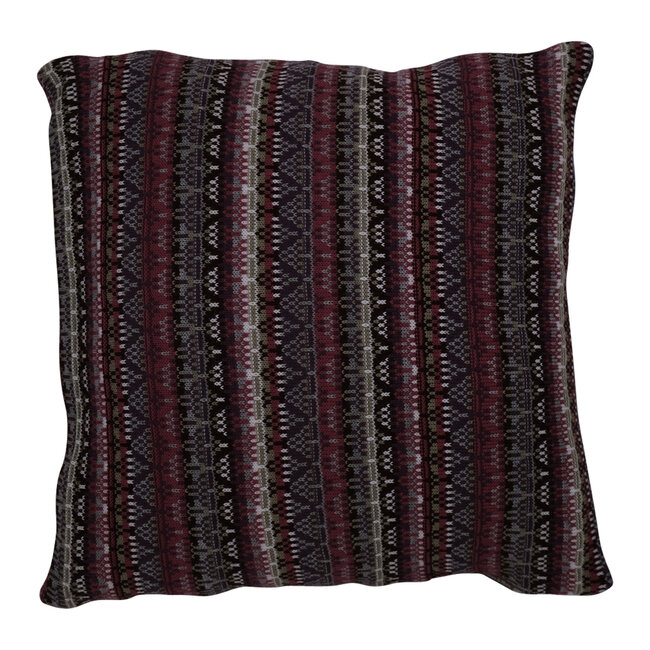 Linen & More Cushion Multi knitt 45x45 purple