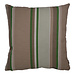 Linen & More Cushion Green stripe 50x50 green