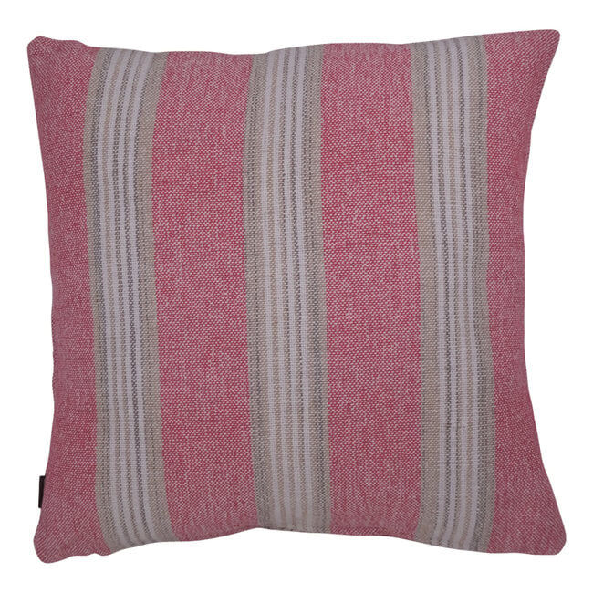 Linen & More Cushion Vertical Stripe 45x45 dark pink