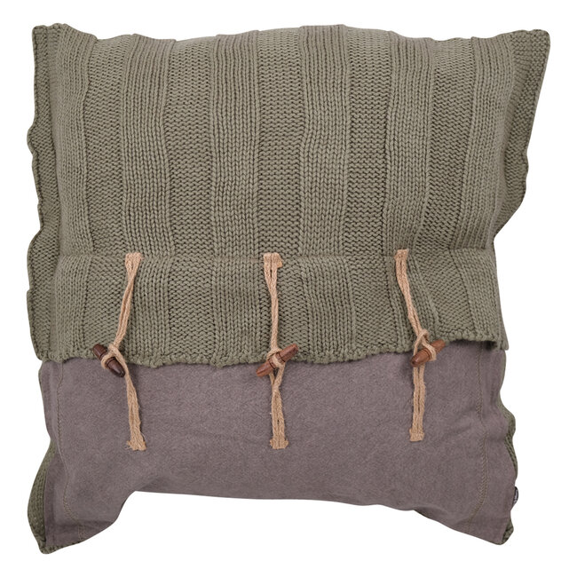 Linen & More Cushion Hamilton Stone  45 x 45 cm Grey