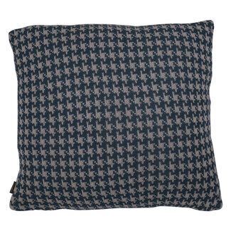Linen & More Cushion Milton Knit 45x45 Blue /Off White