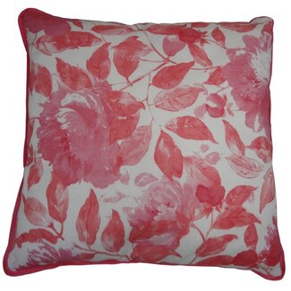Linen & More Cushion Classic Flower 45x45 pink
