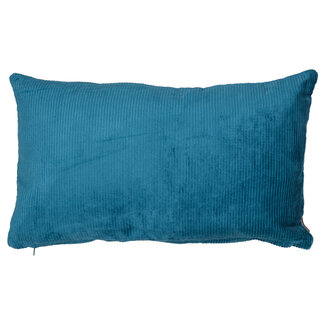 Linen & More Cushion Shiny Corduroy 30x50 T urquoise