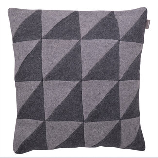 Linen & More Cushion Newton Patchwork 45x45 Grey/Dark grey