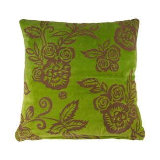 Linen & More Cushion Saloni 50X50 Lime/Mosgroen
