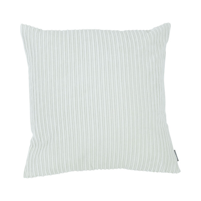 Linen & More Duke Velvet Rib kussen gebroken wit 45x45cm