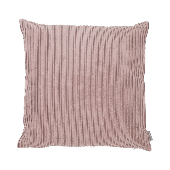 Linen & More Duke Velvet Rib kussen roze 45x45cm