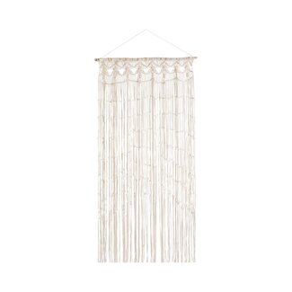 Linen & More Macrame off-white Curtain 90 x 200 cm