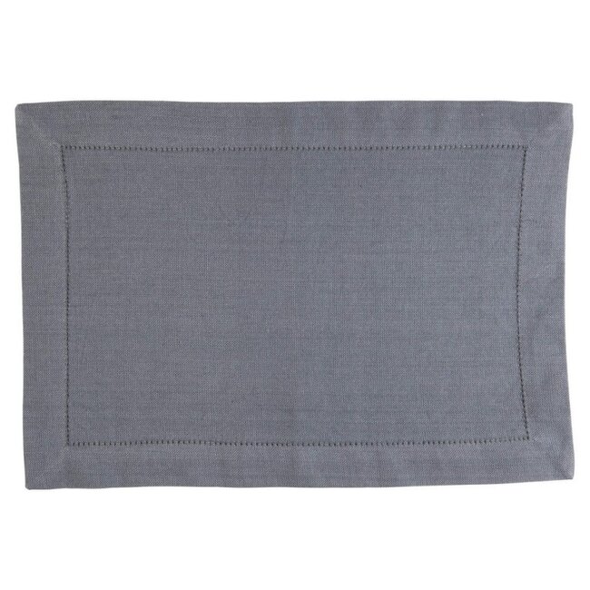 Linen & More Indi grey Placemat 35 x 50 cm