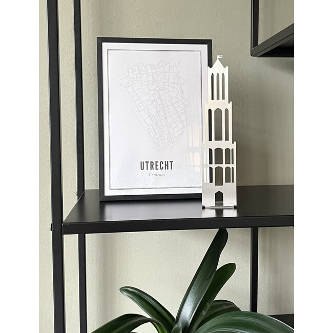 Siermetaal De Domtoren van Utrecht | 60 cm x 32 cm