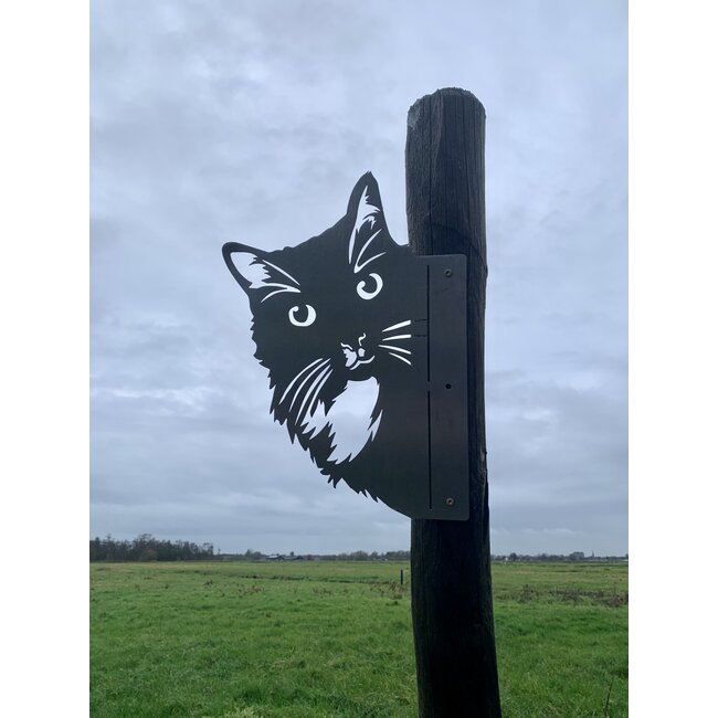 Siermetaal Tuindecoratie Toby de kat | 38.7 cm x 28.2 cm