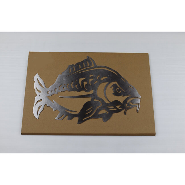 Siermetaal Tuindecoratie vis karper | 42.5 cm x 27.0 cm