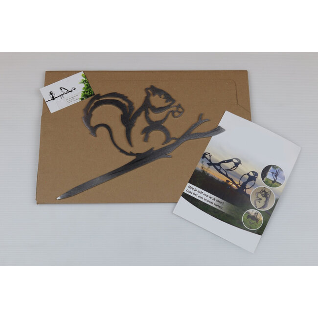 Siermetaal Tuindecoratie Chip de eekhoorn | 30.2 cm x 20.8 cm