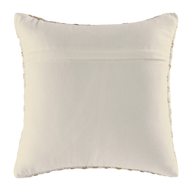 Dream-Living Set van 2 Handgemaakte Wol Witte Sierkussens 40x40 cm