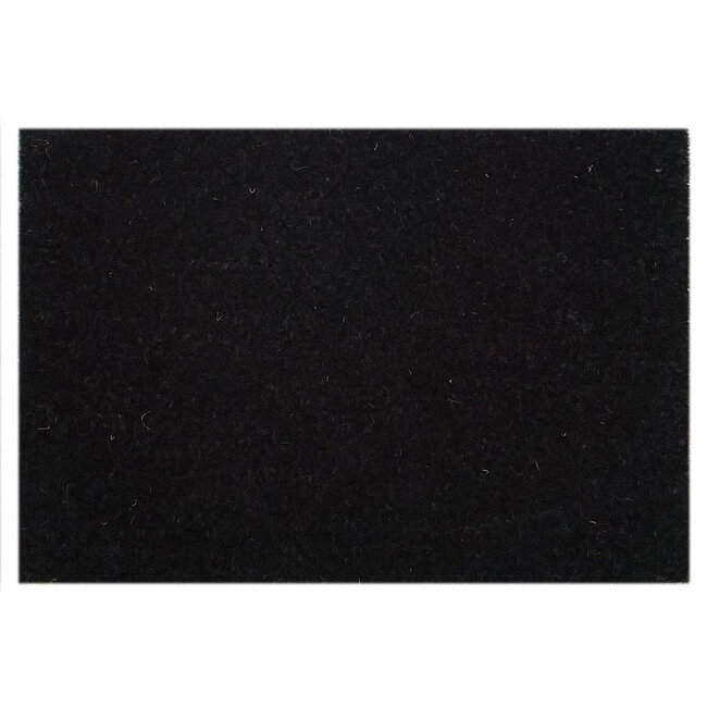 Dream-Living Grote Effen Zwarte Kokosmat Deurmat 80 x 100 cm