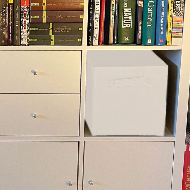 Dream-Living Set van 6 Opvouwbare Opbergdozen (26x26x26 cm) - Wit