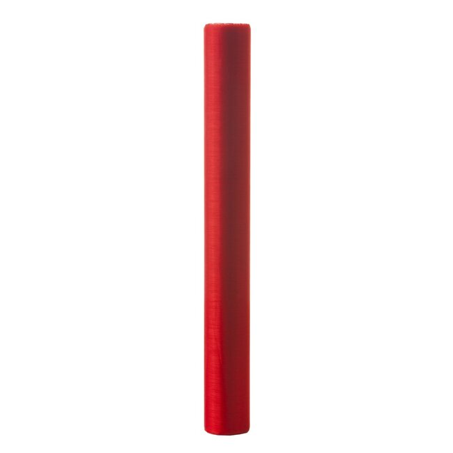 2Lif Organza Tafelband rood 30cmx3mtr (rolled)