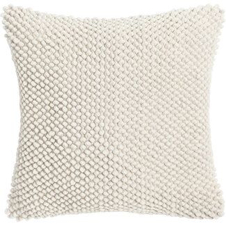 Linen & More Jumbo Dots kussen gebroken wit 45x45cm