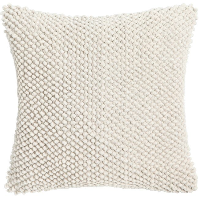 Linen & More Jumbo Dots kussen gebroken wit 45x45cm