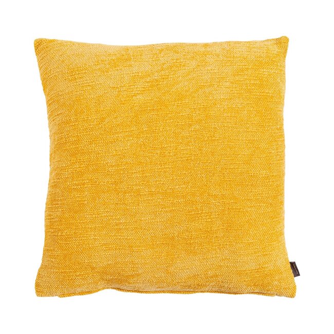 Linen & More Coco chenille yellow cushion 45 x 45 cm