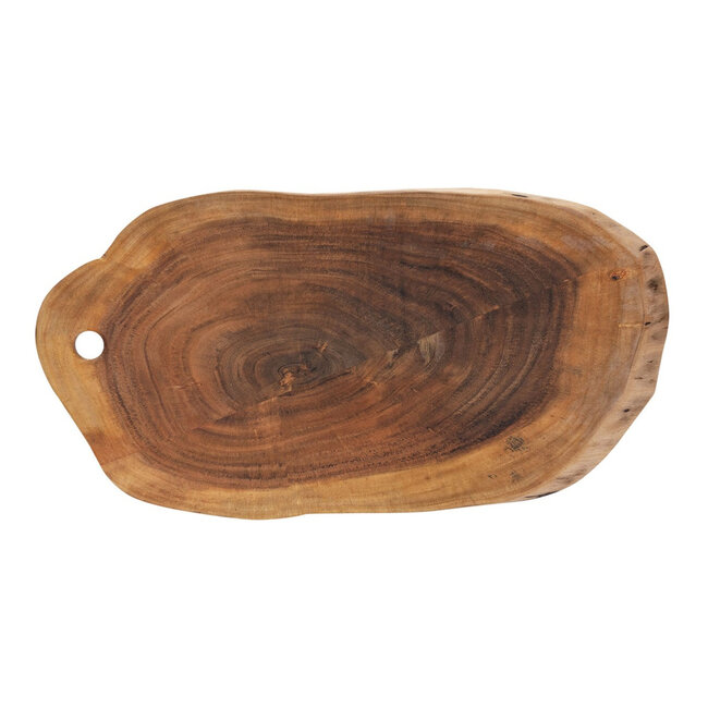 Dream-Living Boomschijf Serveerplank 4-delig Set - Acacia Massief Hout - 52 x 24 x 2 cm