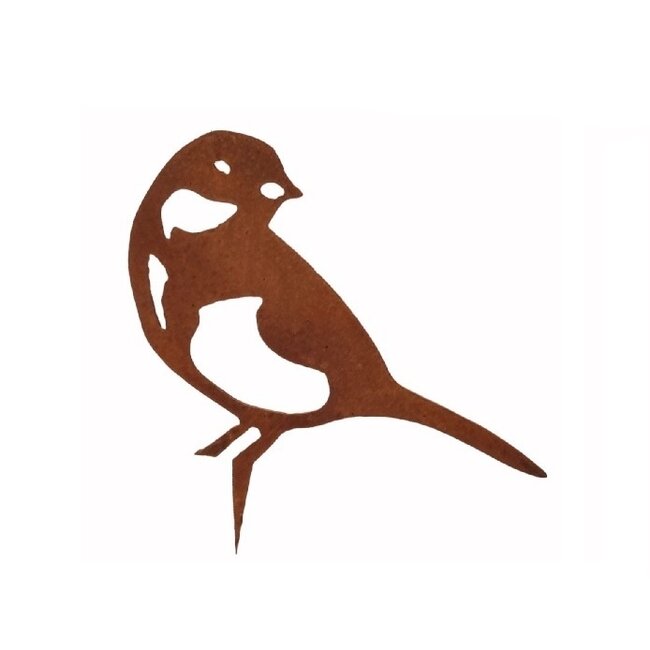 Dream-Garden Tuindecoratie zeven vogels roest set 3