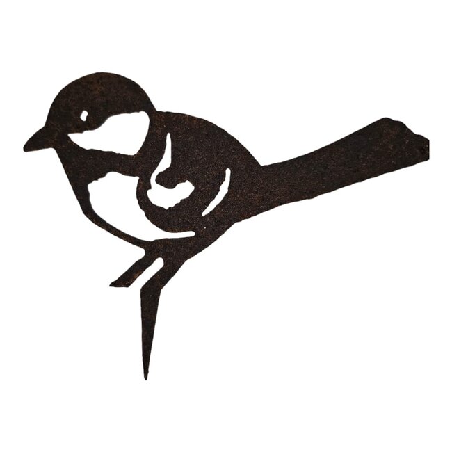 Dream-Garden Tuindecoratie zeven vogels roest set 3