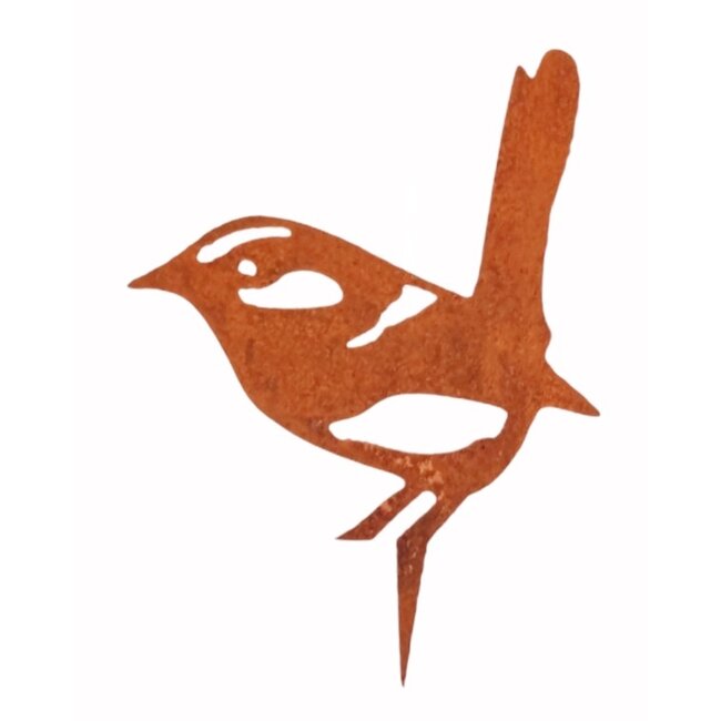 Dream-Garden Tuindecoratie zeven vogels roest set 3