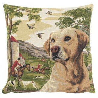 Mars & More gobelin kussen hubertus jachthond retriever 45x45cm*