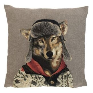 Mars & More gobelin kussen nordic wolf 45x45cm