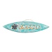 Bali-Dreams Wandbord schildpad turquoise 60x16cm