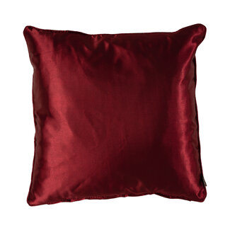 Linen & More Siana Satin kussen rood 45x45cm